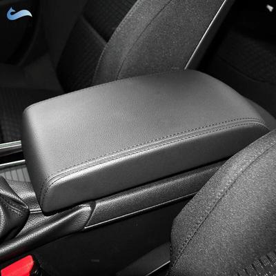 Capa de Couro para Apoio de Braço Para Peugeot 508 2011 2012 2013 2014 2015 2016 2017 2018 Acabamento da Capa da Caixa do Apoio de Braço do Controle Central do Carro Preto