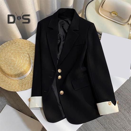 Damen Casual Blazer Bürodame Pendleranzug Reverskragen Jacke Loose Fit Mode Alltagskleidung Mantel für Frühling Herbst