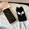 Cartoon Cute Cat Ears Angel Silicone Soft Case for IPhone 17 16 15 14 13 Pro Max 17Pro 16Pro IPhone17 IPones Women Back Cover
