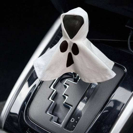 Yousheng Halloween Schaltknauf Hoodie Überzug Lustiger Geist Schalthebelmanschette Automobil Innenraumzubehör für die meisten Fahrzeuge