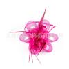 Nouvel hennin à plumes pour fête de mariage, épingle à cheveux bandeau double usage, accessoires de cheveux, chapeau haut