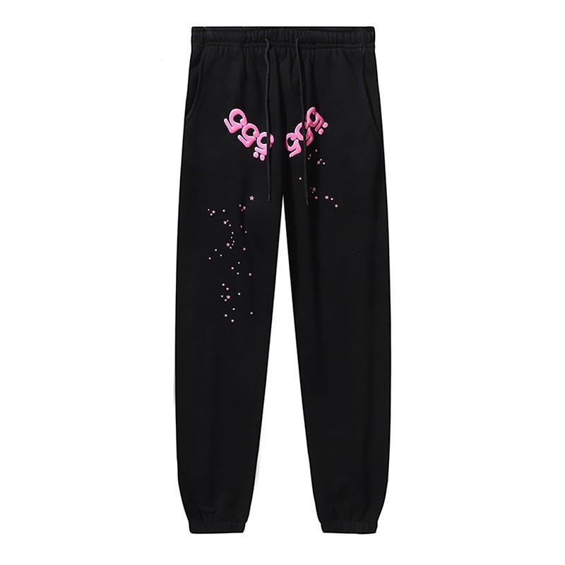 Sp5der Oversized Loose Fit Fleece-Lined Cotton