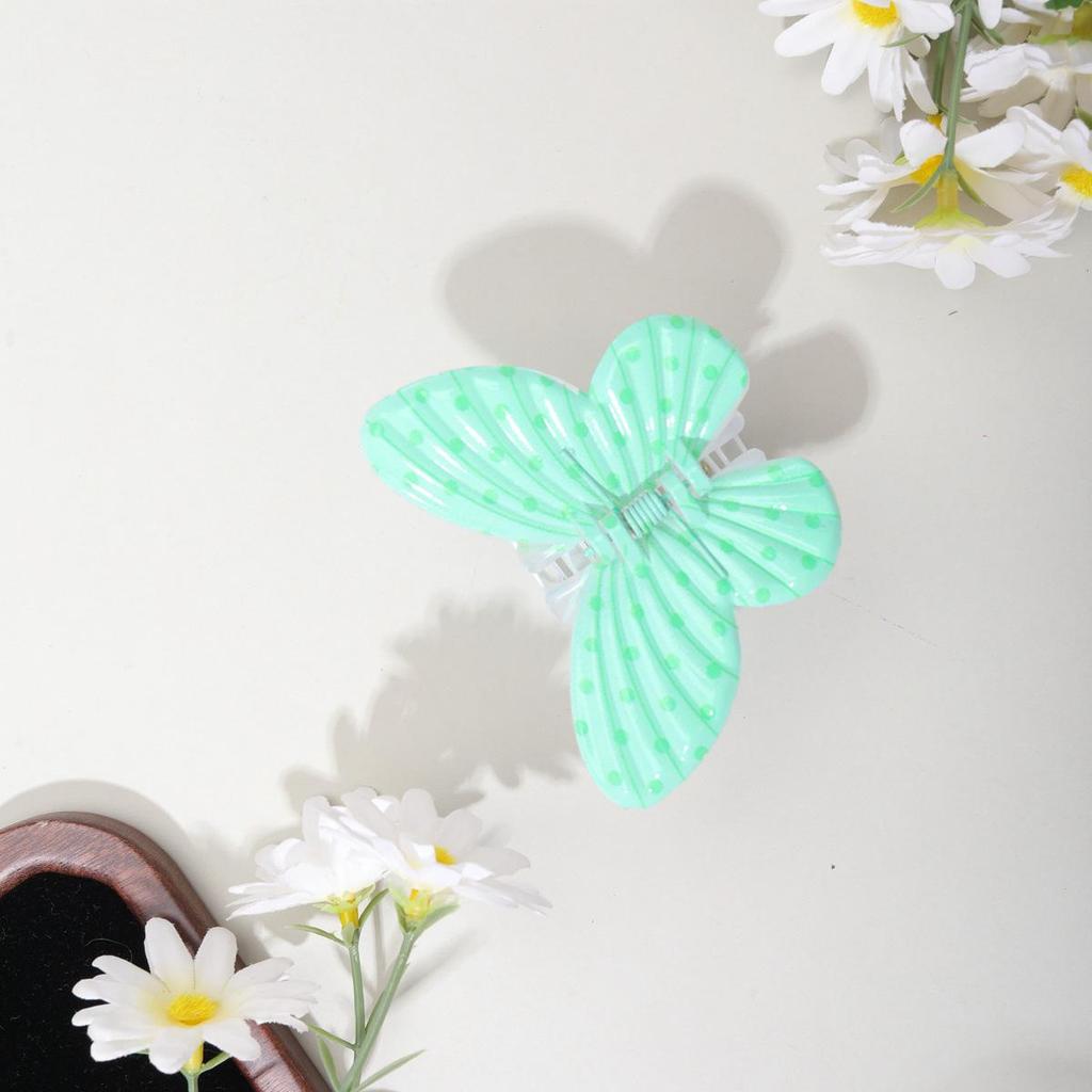 Farbverlauf Mattierter Schmetterlings-Klaue Clip - Wellen-Design Hochsteckfrisur Haifisch-Clip