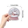 55 Creative Winter Snowman Stickers for DIY Decoration: Waterproof for Water Cups, Luggage, and Journals.