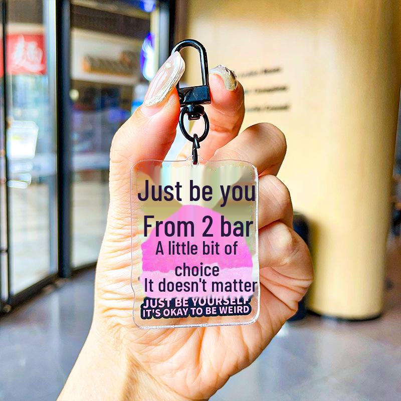 Bad Mood Relief Acrylic Keychain Ornaments: Personalized Gifts for Working People