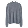 Le Kasha Women's Mock Neck Long Sleeve Wool Sweater - Bark Flower Texture