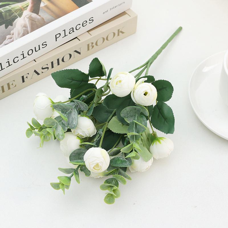 Simulation Bud Rose Flower Wedding Decoration Home Living Room Flower Decoration