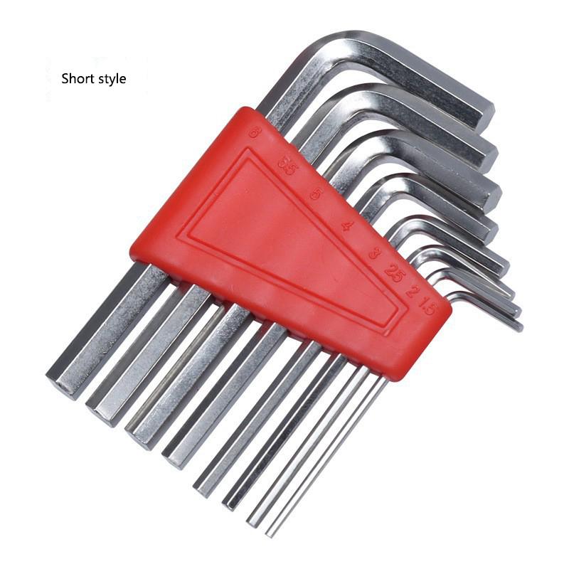 

8 Pcs /1set Hex Socket Wrench Set Long and Short Hexagonal Faucet Bicycle Disassembly Magic Tool