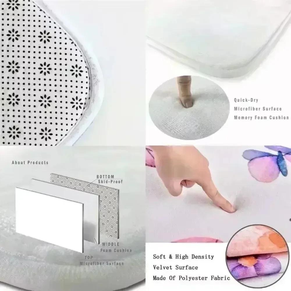 Evil Eye Print Area Rugs Non-slip Floor Mat Living Room Bedroom and Home Decor Doormat Machine Washable Kitchen Carpet