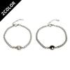 Glory_Arden [Unisex] 2-Color Crystal Simple Bracelet / Ghmb-183