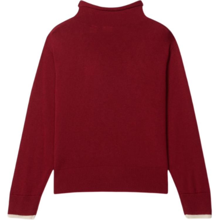 Levis Winter Warm Series Casual Comfortable Simple Solid Color High Neck Long Sleeve Sweater Women Sweater 0051N-0001