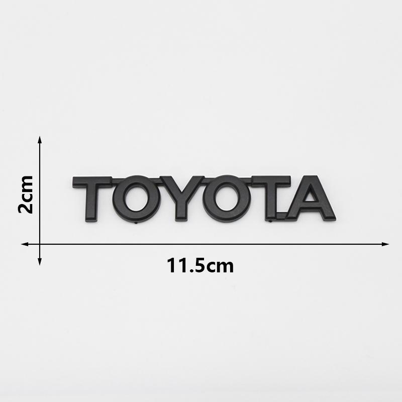 2026 Hot For Toyota Hub Caps 3D ABS Glossy Black Silver Letters Trunk Emblem Stickers Accessories Modified For Toyota Camry Priu