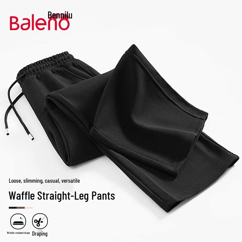 

Baleno Waffle Knit Wide-Leg Casual Pants L