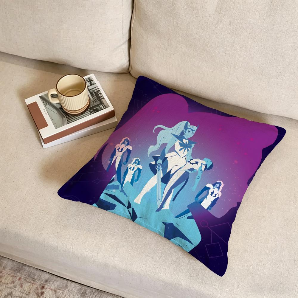 Cushion Cover Fabric Soft Furnishing,Pillowcase, Cushion Cover, Sofa Pillow, Home Decoration She-Ra Princess Of Power