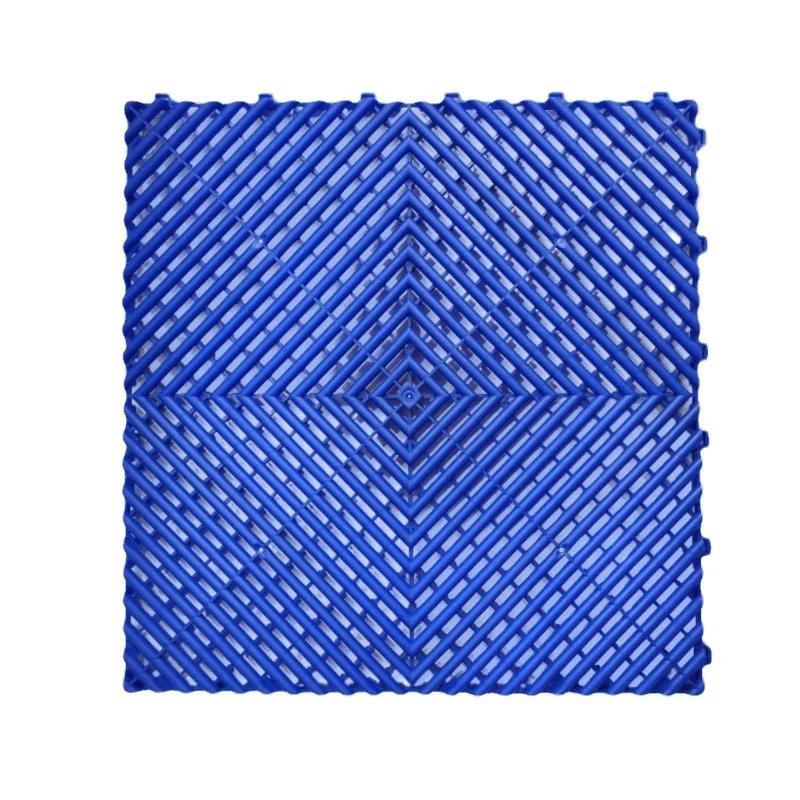 40x40cm Grille Floor Garage 4s Shop Car Wash E-sports Room Basement Interlock Splicing Drainage Pad Plastic Tile