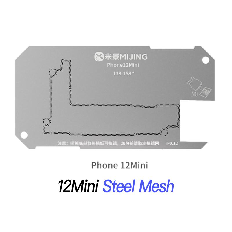 Mijing Z20 Pro Reballing Stencil Fixture Kits for iPhone X-17 Pro Max Motherboard Middle Frame Planting Tin Platform Hand Tools