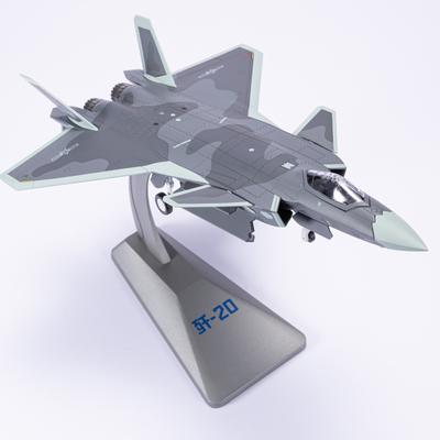 J20 1/72 Scale Metal Model Airplane (including Base) Scale Model Home Placement, Collection and Decoration  Creative Gift