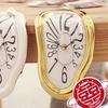 Creative Melting Clock Time Flow Desk Clock Decorative Twisted Clock