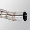 ZX6R Motorcycles: Stainless Steel Front & Mid-Section Exhaust Pipe for Mid-Section Connection To Original Exhaust.