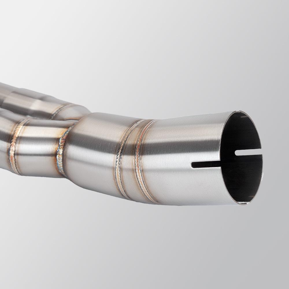 ZX6R Motorcycles: Stainless Steel Front & Mid-Section Exhaust Pipe for Mid-Section Connection To Original Exhaust.