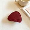 Irregular English Solid Color Leather Phone Holder & Airbag Stand for Desktop