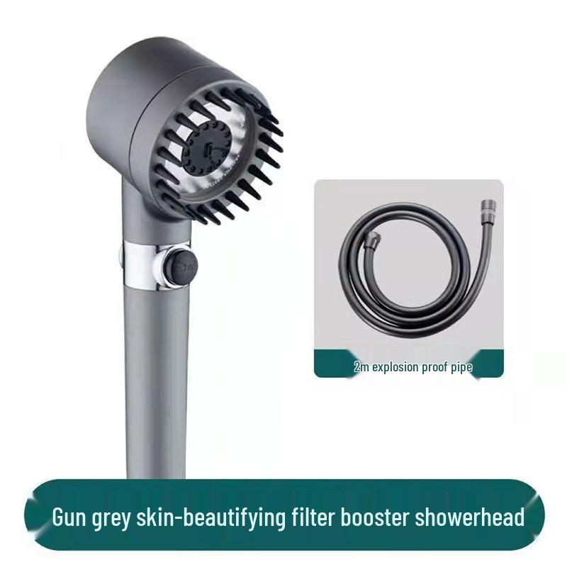 Powerful Pressurized Handheld Lotus Showerhead with Filter