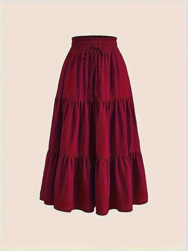 European & American Style Pleated Half Skirt