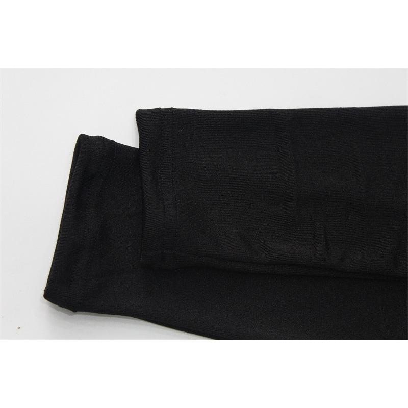 Women's Crewneck Long Sleeve Split Buttocks Sexy Elegant Temperament Mesh Beauty Evening Dress