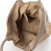 Mini Tote Bag with Contrasting Knit Pattern