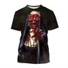Magliette Grafiche Film Horror The Nun Stampa 3D Uomo/Donna Manica Corta Girocollo T-shirt Oversize Streetwear Harajuku Magliette Y2k Top