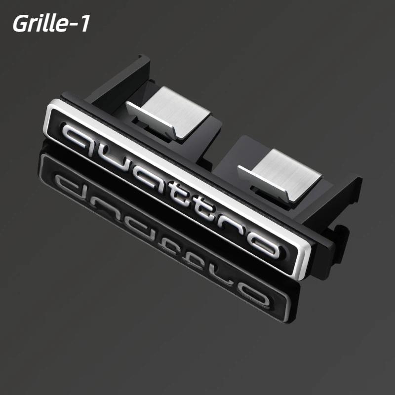 1PCS ABS QUATTRO Badge Car Front Grille Rear Trunk Emblem Auto Accessories