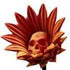 The Forbidden Sunflower Sculpture Gothic Skull Bloom Decor 3D Printed Macabre Art Halloween Ornament for Horror Home Party Decor