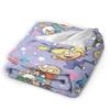 Super Warm Blanket Travel Rugrats Dil Pickles Pattern Throw Blanket Flannel Bedspread For Outdoor Funny Sofa Bed Cover