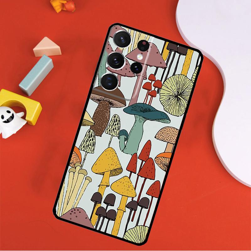 Hippie Mushroom Frog Shrooms Phone Case For Samsung Galaxy S25 Ultra S9 S10 S20 FE S21 S22 S23 S24 Plus S24 Ultra Cover