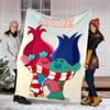 Personalized Custom Name Blanket - Trolls Print Design,Blanket for Sofa,Bed,Travel,Camping - Soft and Warm, Great Gift