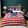 3D Striped Pattern National Flag Bedding Set Men Boy Duvet Cover Pillowcases 2/3pcs Single Double Bed Cover Gift Home Textile