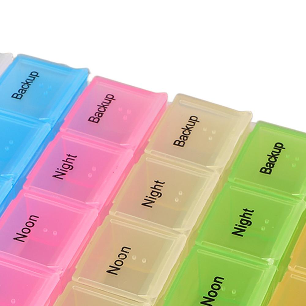8pcs Assorted Colors Medicine Organizer Box 28 Compartments Daily Medication Organizer  Home Storage