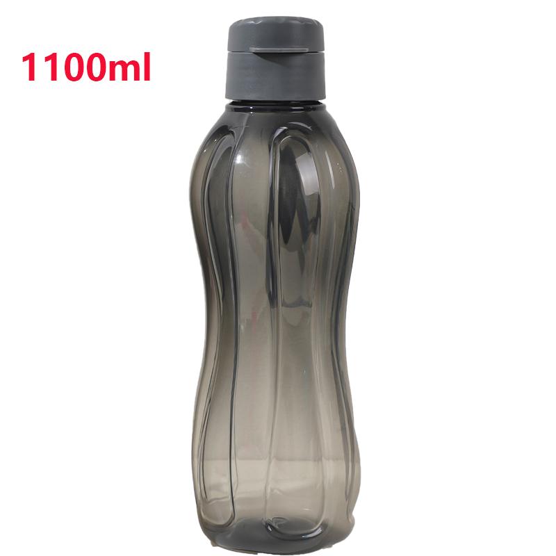 

900/1100ML Sports Water Bottle Portable Fliptop Outdoor Large Capacity Cup With Rope Leak-Proof Drinking Bottle