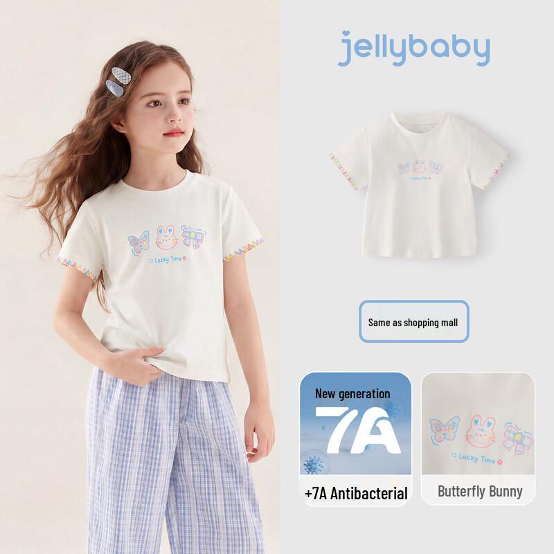 JELLYBABY Girls  Cartoon Short Sleeve T-Shirt 120