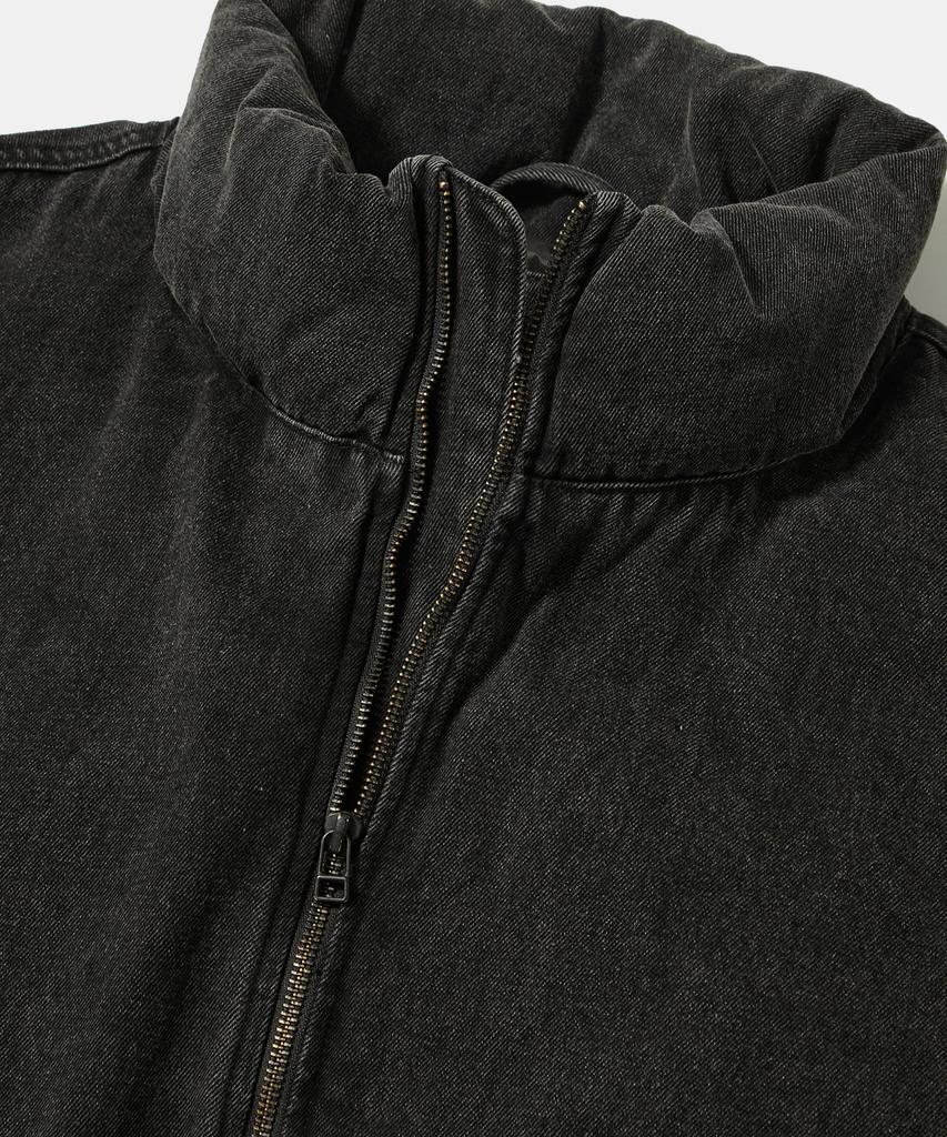 Columbia University B/S Street Denim Over Puffer Gray Denim