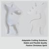 Deer Molds Silicone Deer Christmas Chocolate Molds Elk Shape Plaster Casting Mould For Fondant Soap Candle Crafts Holiday