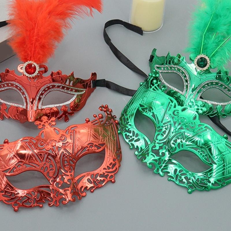 Couple Masquerade Mask Venetians Party Mask Halloween Costume Mask Mardi Gras Mask for Couples Women Men Half Face Mask