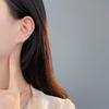 Fashionable Four-pointed Star Ear Buttons for Women Ins Cold Style Handsome Niche Ear Ring Ears