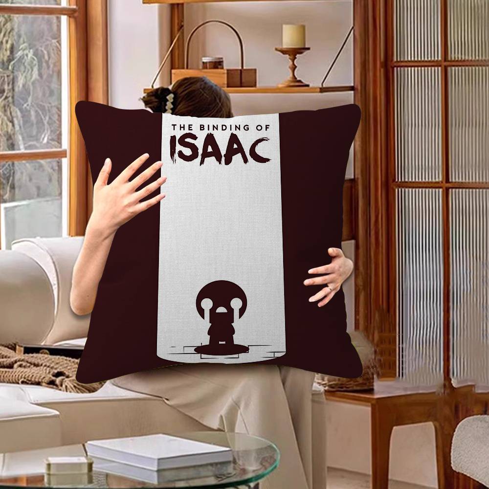

Classic Game The Binding Of Isaac Movie Maple Design Cushion Cover Happy Autumn Harvest Decor Holiday Decorati Pillow Cover 12x12Inch