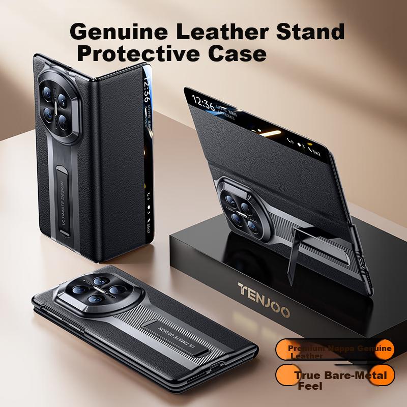 Étui en cuir pour Huawei Mate X7 Huawei X7 Édition Collector Housse de Protection Écran Pliable Étui à Rabat Intelligent en Cuir Couverture Complète Anti-chute Ultra-mince