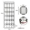 Over The Door Shoe Rack With 24 Large Mesh Pockets Hanging Shoe Organizer For Closet Hanging Shoe Rack Holder Hanger