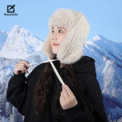 Neue Herbst- und Winter-Lei-Feng-Mütze für Damen, Outdoor, Skifahren, Winddicht, Radfahren, Kälteschutz, Ohrschutz, Flieger, Vielseitige Mütze