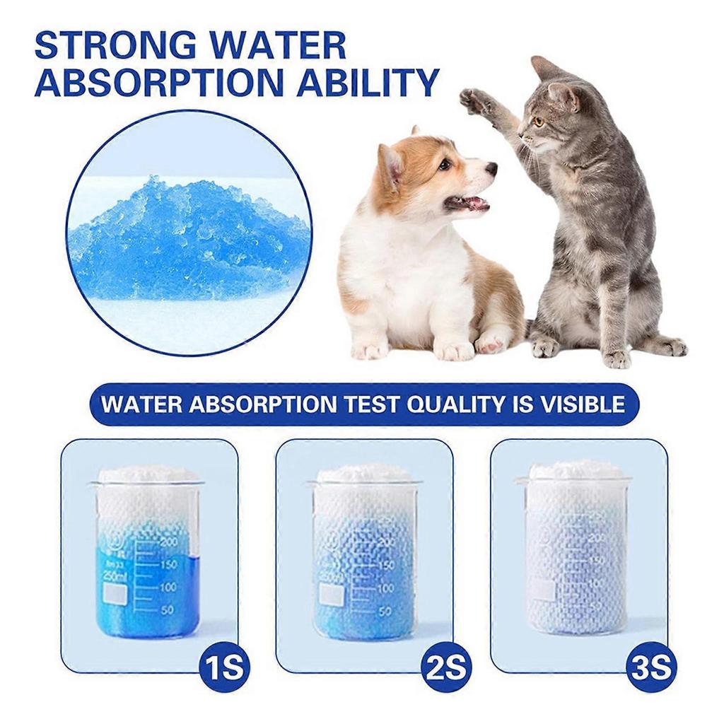 200pcs Disposable Pet Urine Absorbent Sheets for Dogs Quickly Absorbs & Locks Water Urine Absorbent Paper Cleaning A