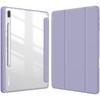 För Samsung Galaxy Tab S8 S7 11 Plus FE 12,4 tum Fodral Transparent Back Tablet Cover För Tab S8 Ultra 14,6 tum Stand Fodral Funda