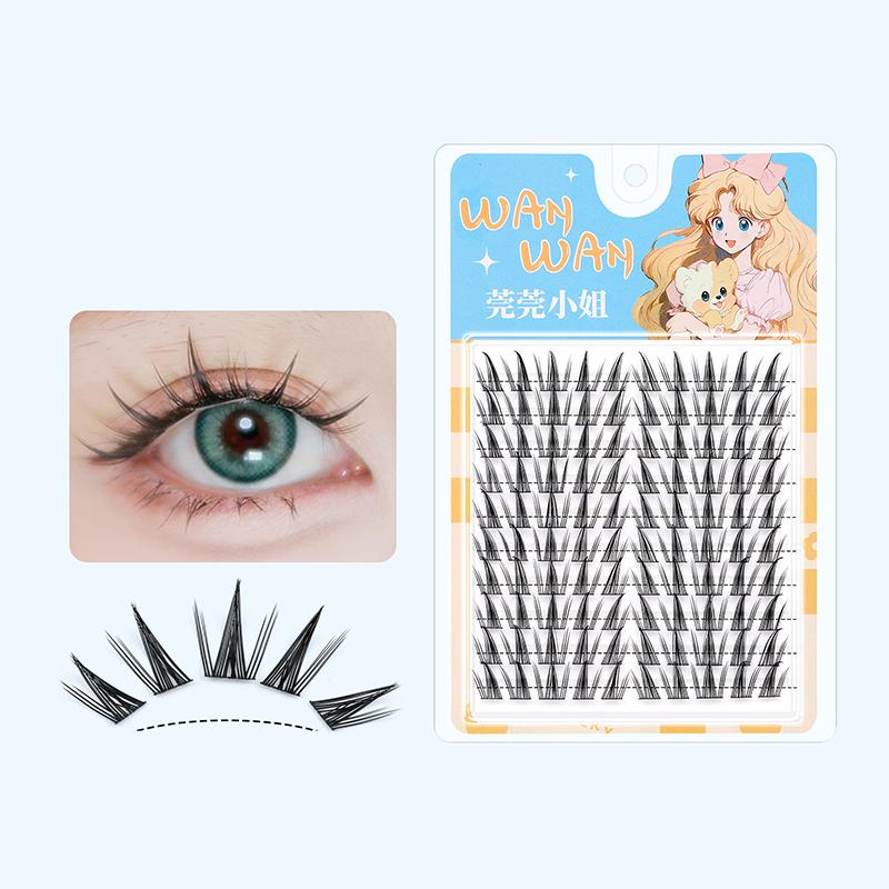 10 Rows Of Large Volume Glue Section False Eyelashes Cartoon Little Devil Fox Is Pure Desire Up And Down Eyelashes